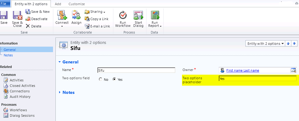 CRM 2011 Dialog: Creating a record with no custom coding