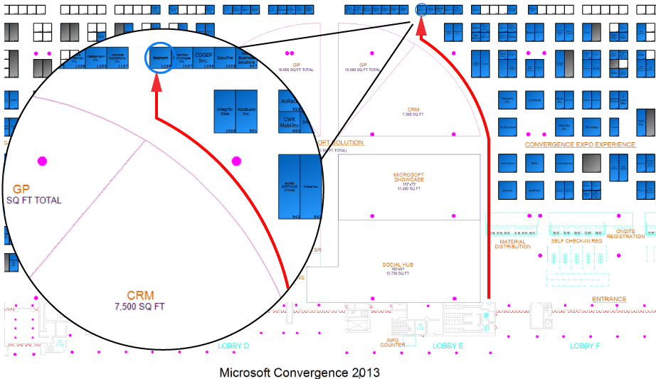 Microsoft Dynamics Convergence Floor Plan - Axonom