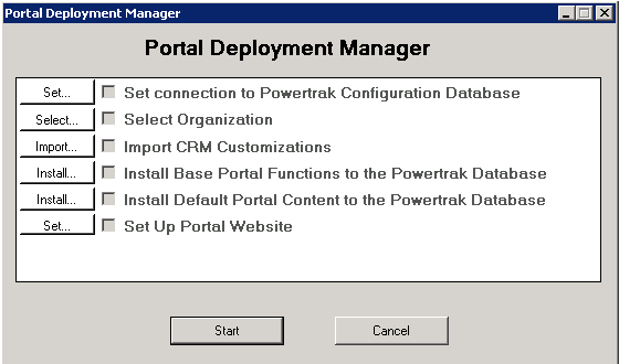 Portal Deployment Manager